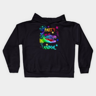 Alligator Party Animal Kids Hoodie